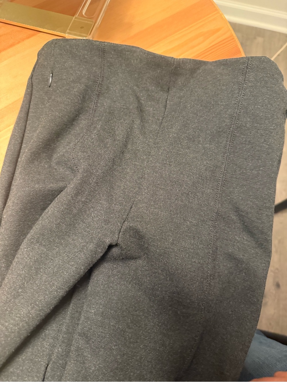 LOFT Wide-Leg Ponte Pants (Two pairs in Navy Blue and Grey) - Picture 8 of 8